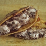 Dessert Tacos with Strawberry Cream Cheese Filling
