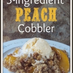 3-Ingredient Peach Cobbler