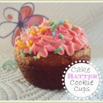 Cake Batter Cookie Cups