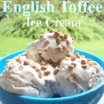 No-Churn English Toffee Ice Cream (only 3 ingredients)