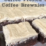 Coffee Frosted Coffee Brownies