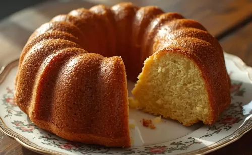 Delicious cream cheese pound cake