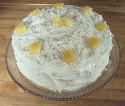 Tropical Cake with Cream Cheese Frosting