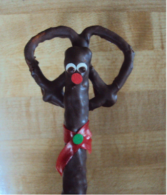 Chocolate Reindeer Pretzels