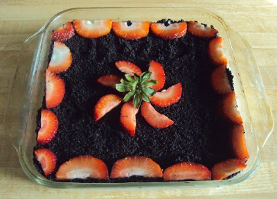 Chocolate, Strawberries & Cream Dessert