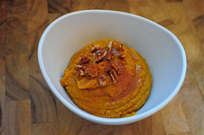 http://thescentoforanges.wordpress.com/recipes-2/breakfast/oatmeal/pumpkin-bread-in-a-bowl/