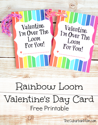 http://www.thesuburbanmom.com/2014/01/13/rainbow-loom-valentines-day-card-free-printable/