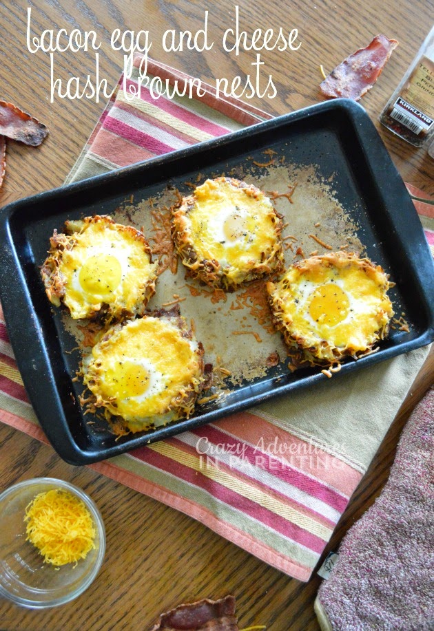 http://crazyadventuresinparenting.com/2014/08/bacon-egg-and-cheese-hash-brown-nests.html