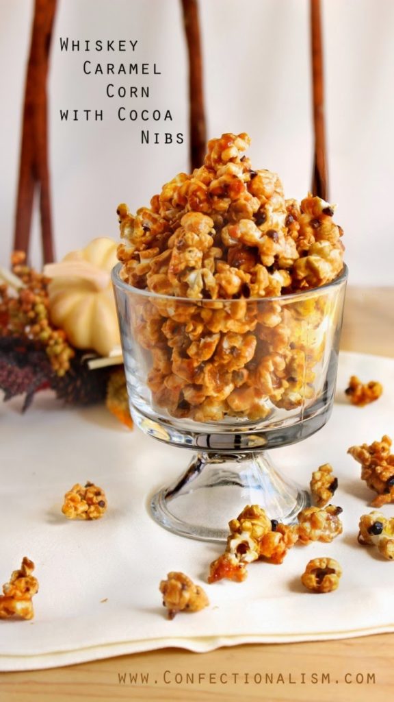 http://www.confectionalism.com/home/whiskey-caramel-corn-cocoa-nibs/