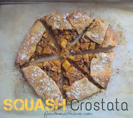 Beautiful summer squash made into a crispy crostata! 