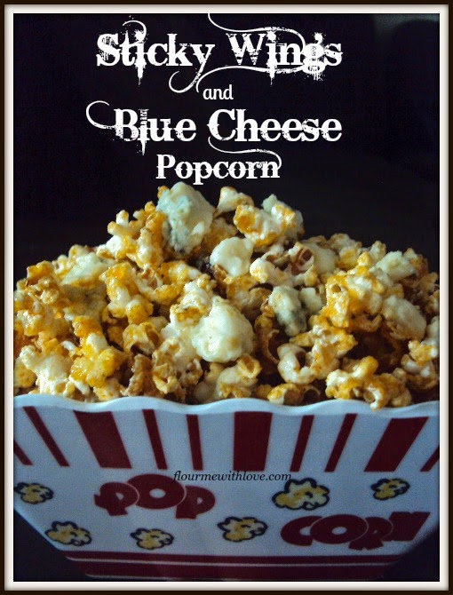 Sticky Wings & Blue Cheese Popcorn
