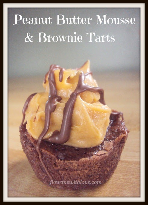 Peanut Butter Mousse & Brownie Tarts
