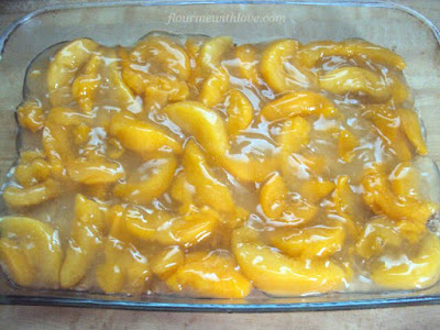 3-ingredient Peach Cobbler, flourmewithlove.com
