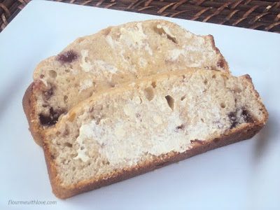 Simple scratch ingredients turned into a delicious moist strawberry sour cream bread! 