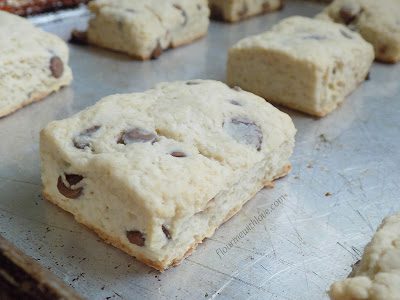 Rich delicious cream cheese make these chocolate chip scones tender, flaky, and oh so amazing!