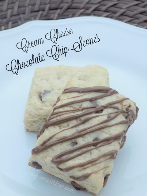 Cream Cheese Chocolate Chip Scones