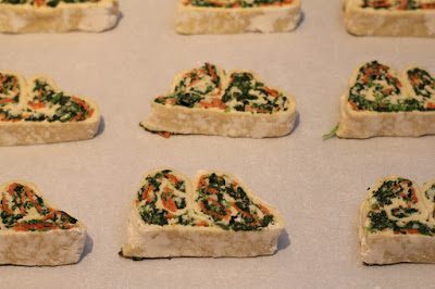 Savory Spinach, Cheese & Pepperoni Palmiers