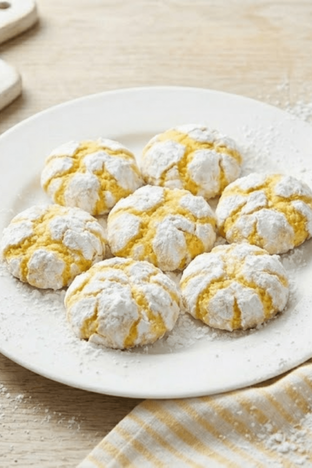 Chewy 4-Ingredient Lemon Crinkle Cookies (The Easiest Summer Dessert!)