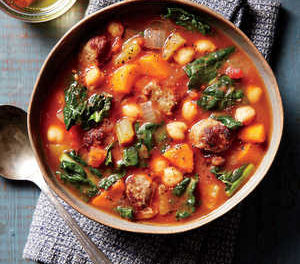 Featuring You ~ Spicy Sausage and Chickpea Soup