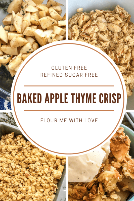 Baked Apple Thyme Crisp 
