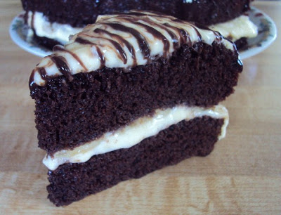 Chocolate Banana Cream Cake