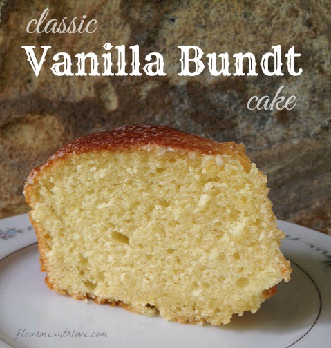 Classic Vanilla Bundt Cake is a golden cake, and is simplicity at its best. #yearofthebundt