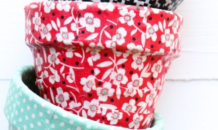 Featuring You ~ Fabric Covered Flower Pots