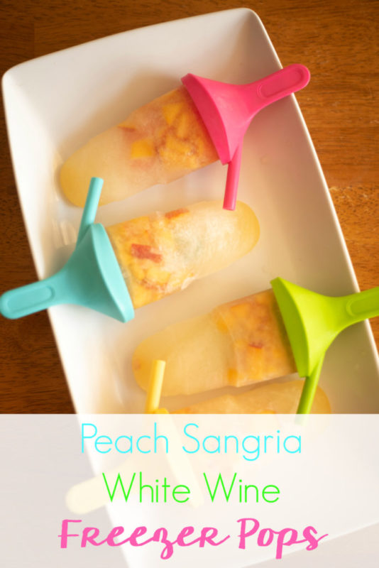 Peach Sangria White Wine Freezer Pops