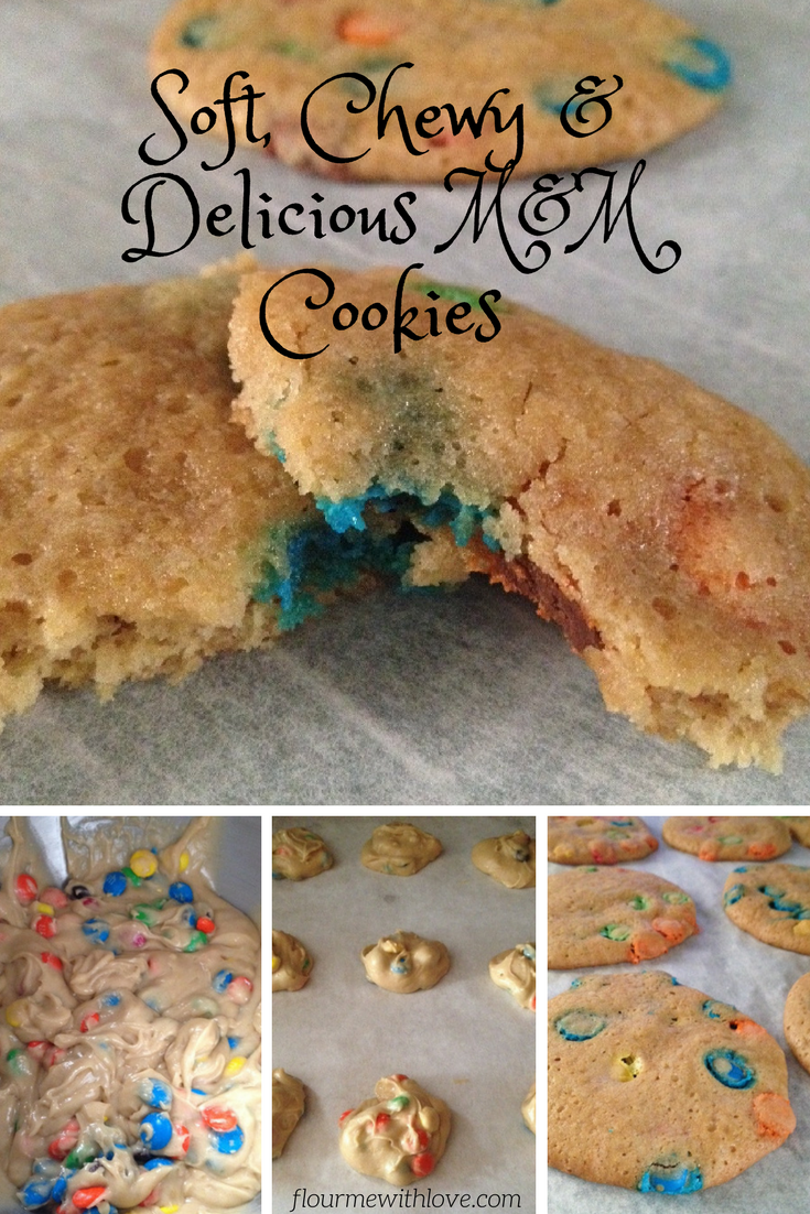 These soft, chewy M&M cookies are simple to make, and delicious to enjoy!