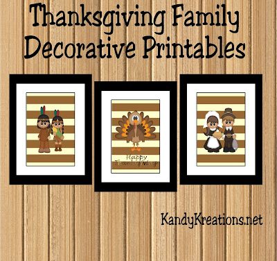 Featuring You ~ Family Thanksgiving Printables