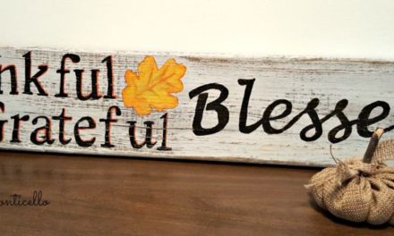 Featuring You ~ Thankful, Grateful, Blessed Wood Sign