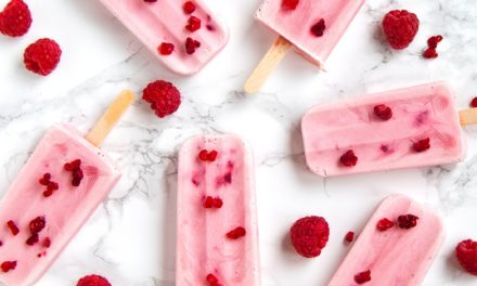 All-Natural Watermelon Raspberry Popsicles