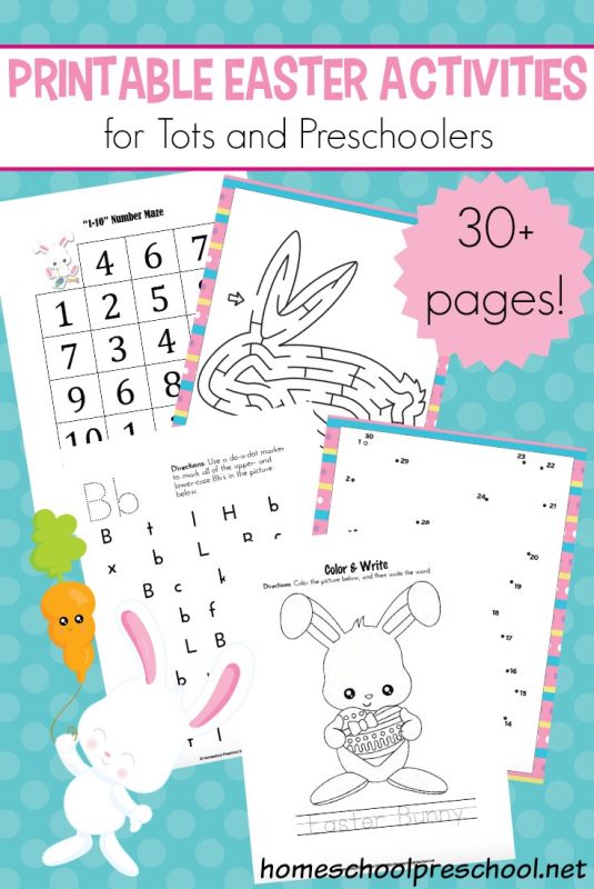 Printable Activities for Tots and Preschoolers