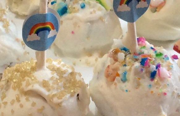 Featuring You ~ Rainbow Tie Dye Cake Balls