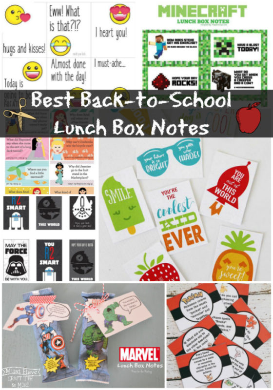 Back to School Lunch Box Notes