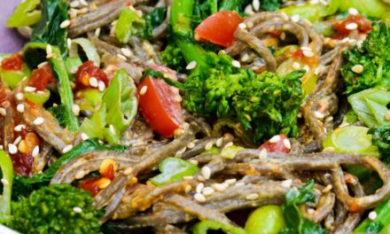 Featuring You ~ Beef and Broccoli Rabe Soba Noodle Bowl